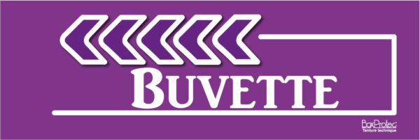 flèche buvette violet fléchage boxprotec