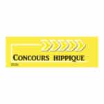 Flèche "Concours Hippique" - jaune - droite