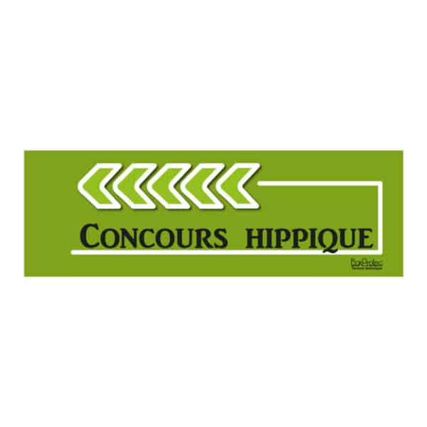 Flèche "Concours Hippique" - vert - gauche