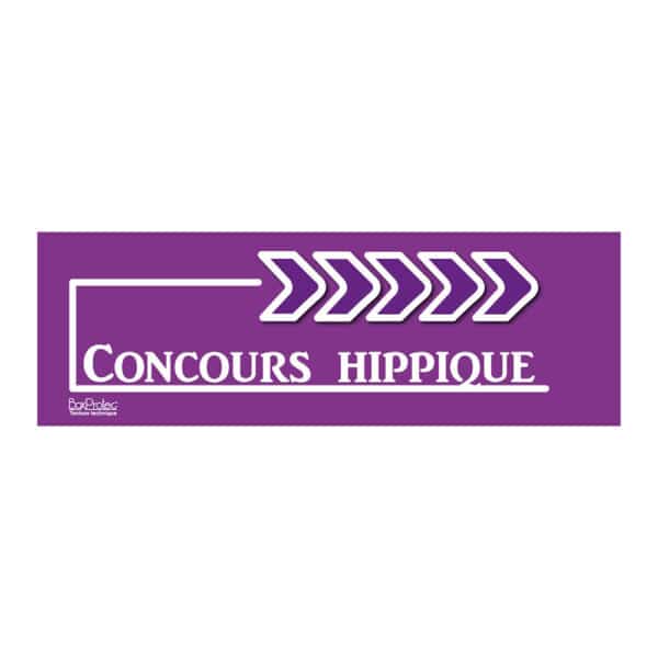 Flèche "Concours Hippique" - violet - droite Flèche "Concours Hippique" - violet - droite