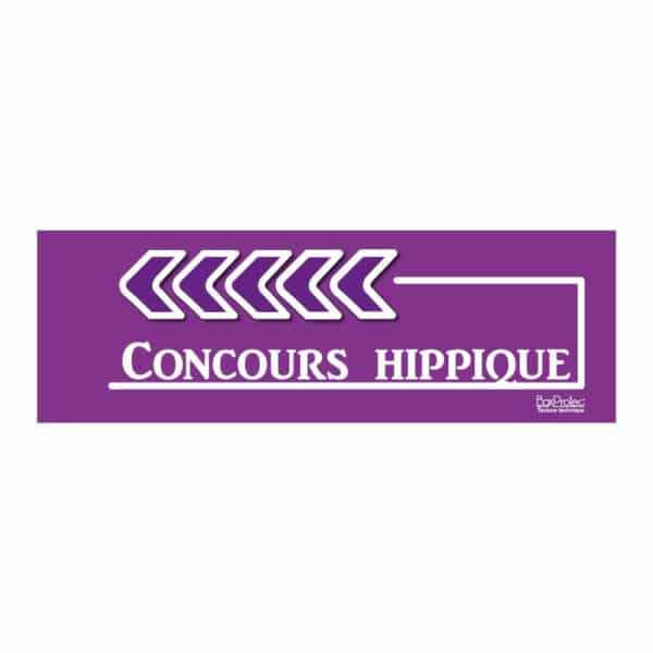 Flèche "Concours Hippique" - violet - gauche