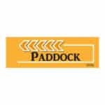 Flèche "Paddock" - orange - gauche