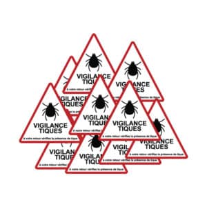 Autocollants “Vigilance tiques”
