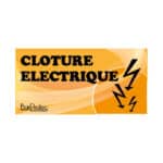Panneau "Clôture électrique" - Orange