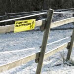 Panneau "Clôture électrique"