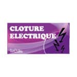 Panneau "Clôture électrique" - Violet