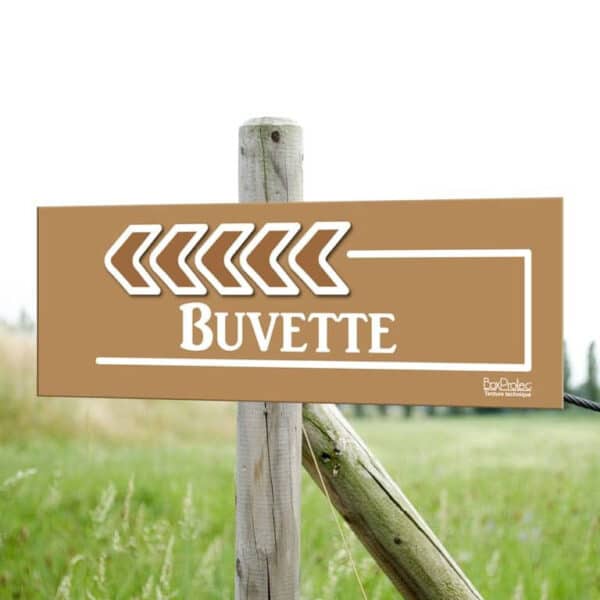 Flèche "Buvette"