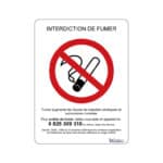 Panneau légal "Interdit de fumer"