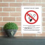 Panneau légal "Interdit de fumer"