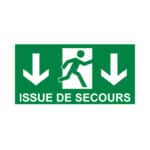 Panneau “Issue de secours” - bas