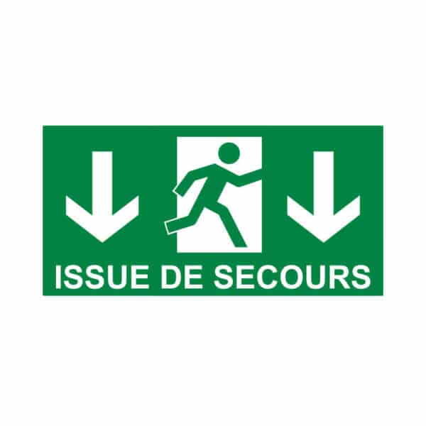 Panneau “Issue de secours” - bas