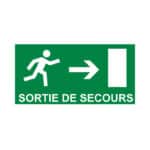 Panneau “Issue de secours” - droite
