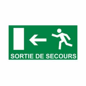 Panneau “Issue de secours” - gauche