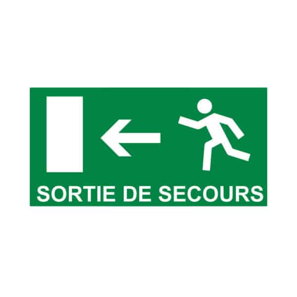 Panneau “Issue de secours” - gauche