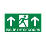 Panneau “Issue de secours” - haut