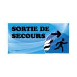 Panneau “Sortie de secours” - bleu