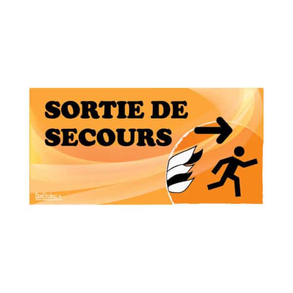 Panneau “Sortie de secours” - orange