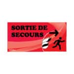 Panneau “Sortie de secours” - rouge