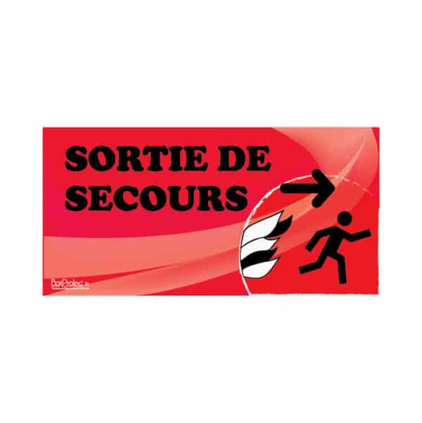 Panneau “Sortie de secours” - rouge Panneau “Sortie de secours” - rouge