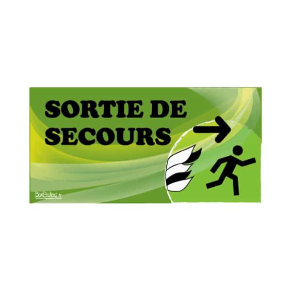 Panneau “Sortie de secours” - vert Panneau “Sortie de secours” - vert