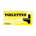 Panneau "Toilettes" - Jaune