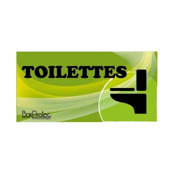 Panneau "Toilettes" - Vert