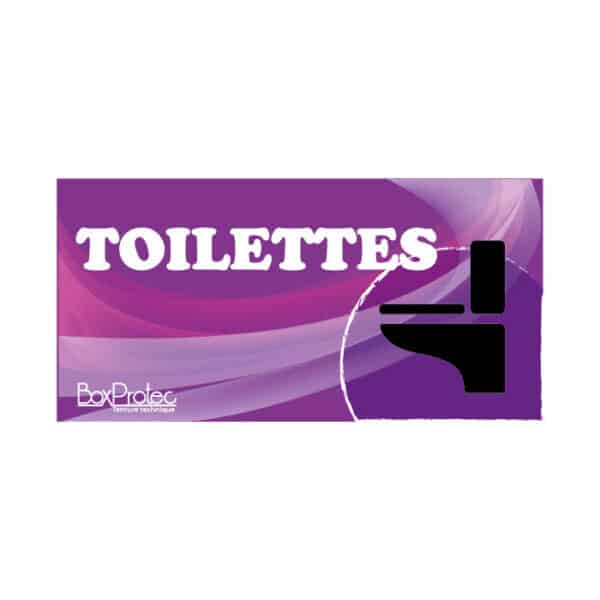 Panneau "Toilettes" - Violet