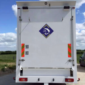 Autocollant "Attention Chevaux" - Personnalisé