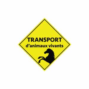 Autocollant “Transport animaux vivants”