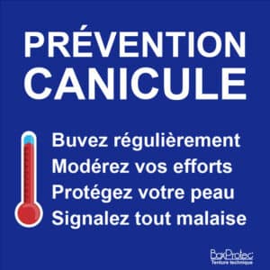 Panneau "Prévention canicule"