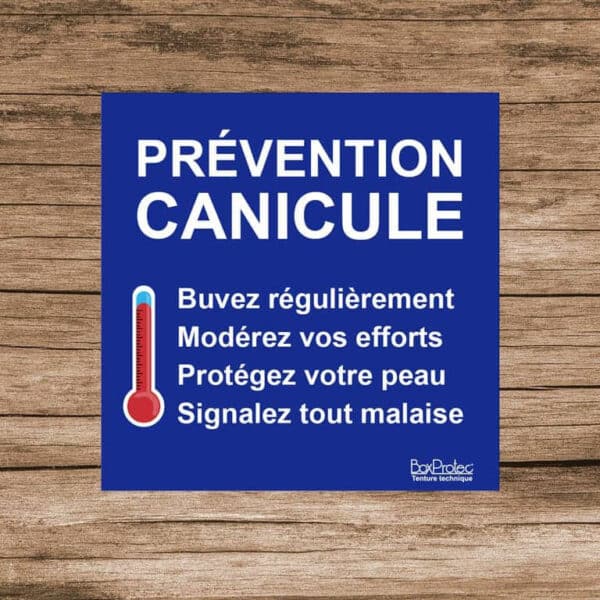 Panneau "Prévention canicule"