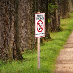 Panneau "Risques d'incendie"