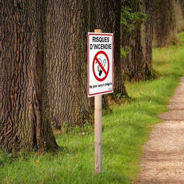 Panneau "Risques d'incendie"