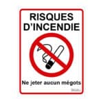 Panneau "Risques d'incendie"