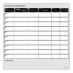 Planning de concours - Noir