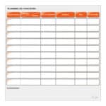 Planning de concours - Orange
