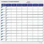 Planning d’enseignement semaine - Bleu