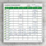 Planning d’enseignement semaine - Vert