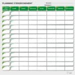 Planning d’enseignement semaine - Vert