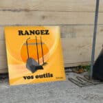 Panneau "Rangez vos outils"