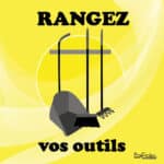 Panneau "Rangez vos outils" - Jaune