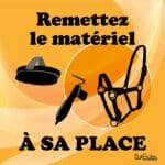 Panneau "Remettre le matériel à sa place" - Orange