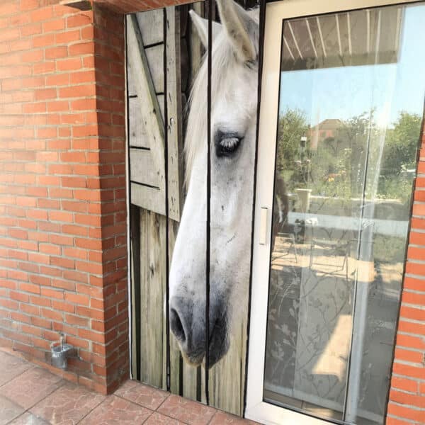 Moustiquaire de porte à personnaliser largeur 75cm - 3 bandes