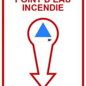 Panneau "Point d'eau incendie"