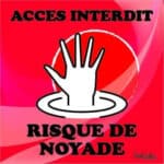 Panneau “Risque de noyade”