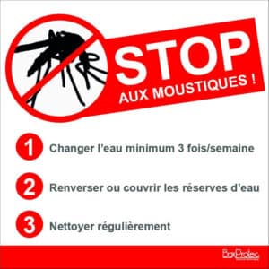 Panneau “Stop aux moustiques” - conseils