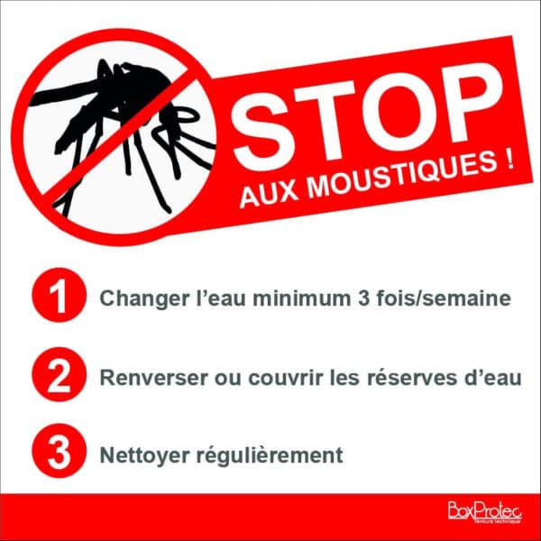 Panneau “Stop aux moustiques” - conseils