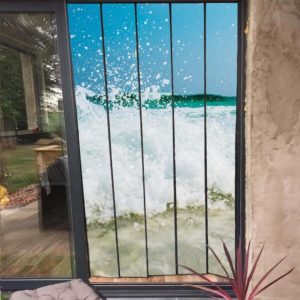 moustiquaire de baie vitrée à personnaliser 125x230 cm