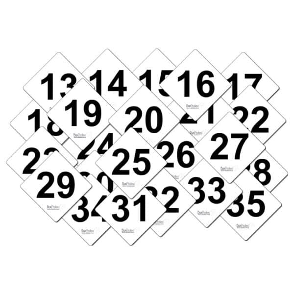 Lettres et numéros de cross en alu