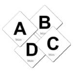 Lettres et numéros de cross en alu